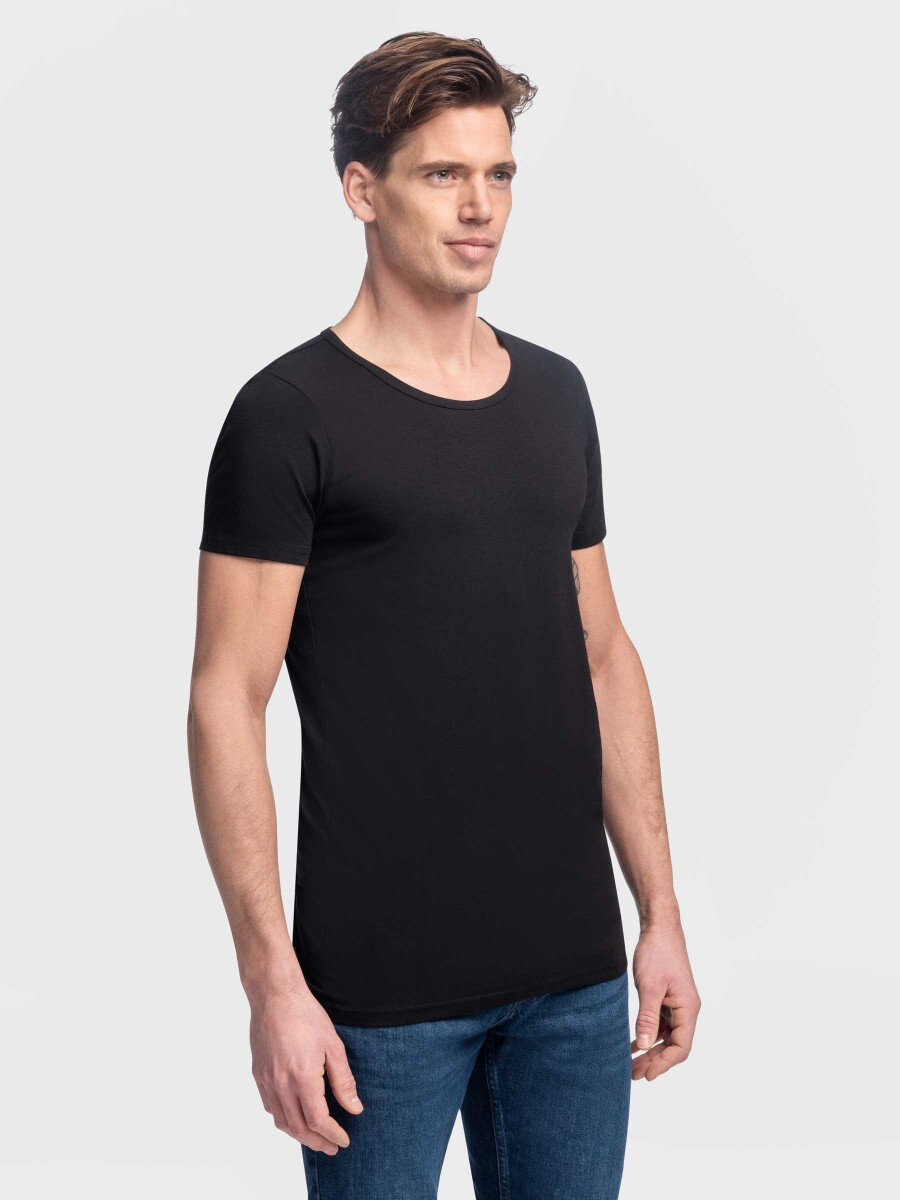 2-pack T-shirts Zwart - Voor lange heren - Girav