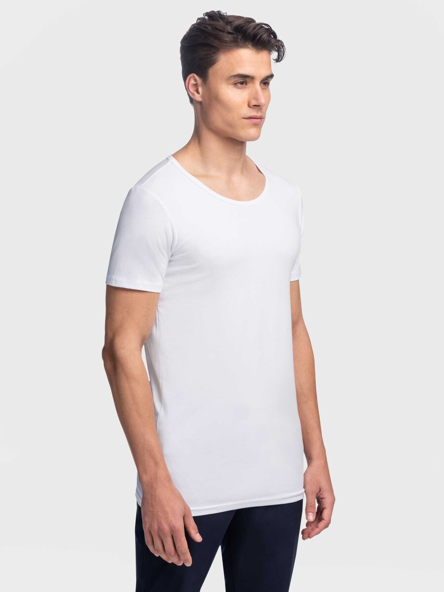 Zeestraat Australische persoon Leegte 2-pack Jakarta T-shirts Wit - Voor lange heren - Girav