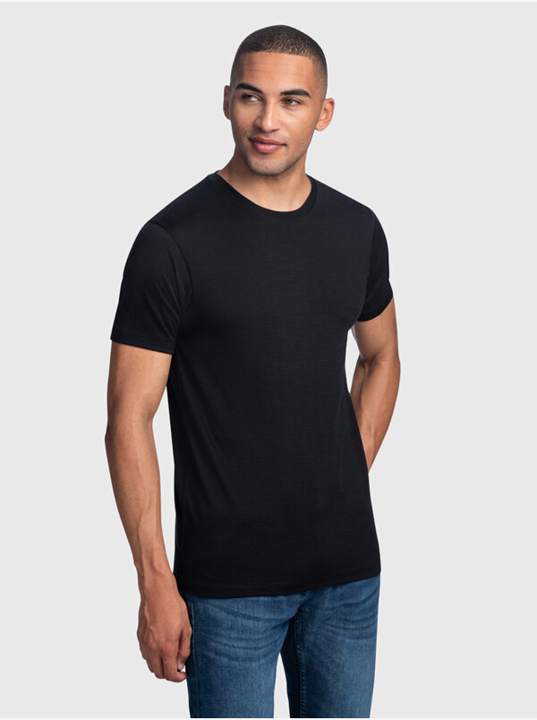 Zwarte T-shirts voor - Extra lang- Girav