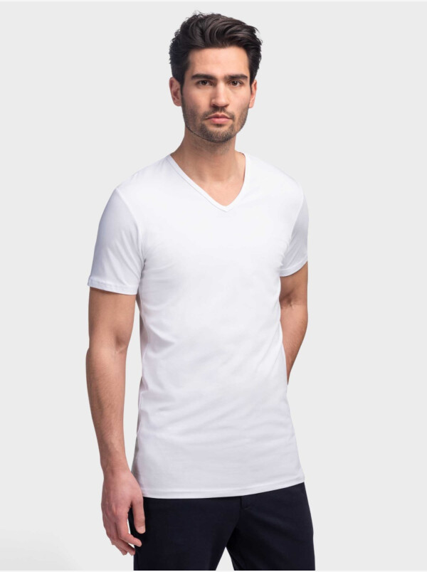 Rusteloos Rechtsaf Onschuld Melbourne T-shirts Wit (2-pack) - Voor lange heren - Girav