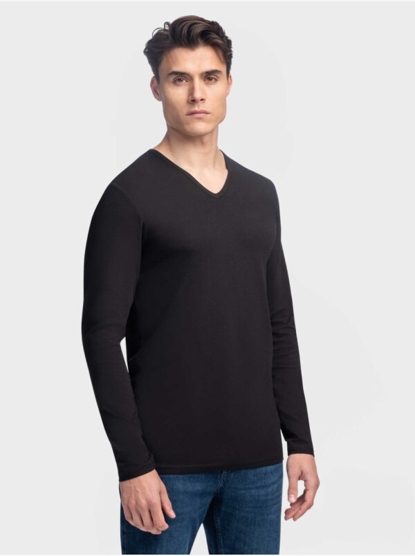 Betrokken beweeglijkheid Previs site Oslo Longsleeve Shirt Zwart 1-pack kopen? Extra lang | Girav