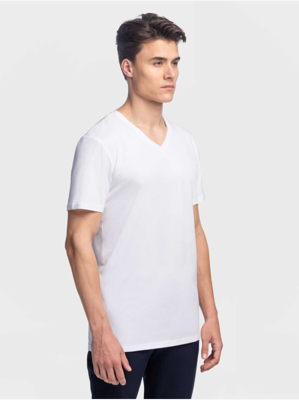plek Jachtluipaard Verkeerd Wit T-shirts met V-hals kopen? Shirts in 3 lengtes - Girav
